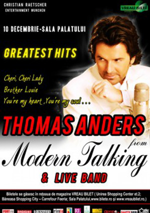 Concert Thomas Anders la Bucuresti