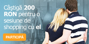 Concursuri online: Castiga un voucher de 200 lei pentru o sesiune de shopping cu el