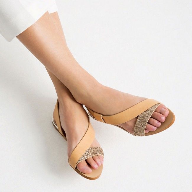 Sandale cu sclipici