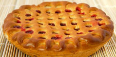 Placinta cu crema de lamaie si afine