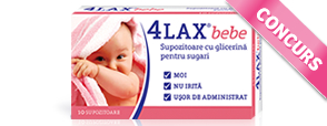 Castiga unul dintre cele 15 premii oferite de 4LaxBebe!