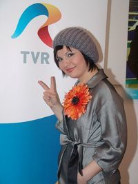 Geta Burlacu, reprezentata Moldovei la Eurovision 2008, prezenta la Bucuresti