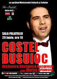 Costel Busuioc, in pregatiri pentru concertul de la Sala Palatului