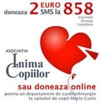 Doneaza 2 euro, prin SMS, pentru copiii cu probleme cardiace