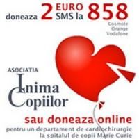 Doneaza 2 euro, prin SMS, pentru copiii cu probleme cardiace