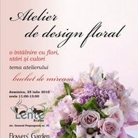 Atelier de design floral duminica, 25 iulie