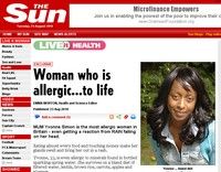 O femeie din Marea Britanie este alergica la TOT