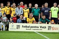 "Fotbal pentru viaţă" a strâns 134.000 de euro în 80 de minute