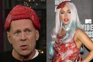 Bruce Willis o ironizează pe Lady GaGa