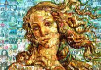 "Venus" a lui Botticelli, recreată prin alăturarea a 1.096 imagini cu persoane bolnave de cancer