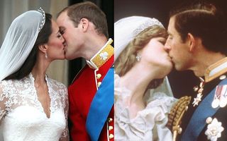 Sărutul: Comparaţie între William şi Kate, Charles şi Diana