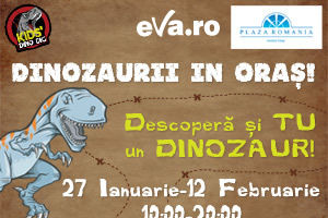 Dinozaurii sunt în oraș! Lumea preistorică reînvie în Plaza România, la Kids's Dino Dig