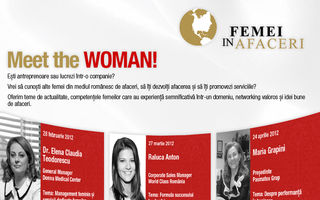 Femei in Afaceri continua seria de intalniri de Business Networking din cadrul proiectului “Meet the WOMAN!”