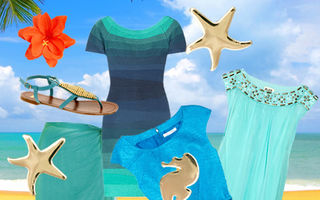 Modă: 20 de ţinute inspirate de albastrul mării. Vezi care ţi se potriveşte!