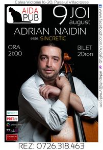 Adrian Naidin cântă „SIN-CRETIC“, joi, la Aida Pub din Bucureşti