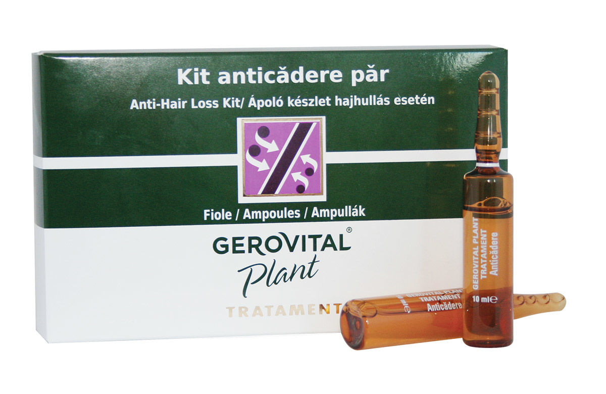 Tratament anticadere Gerovital H3 Derma+, 12 fiole, Farmec - fitness-club-bucuresti.ro