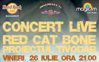 Concert caritabil cu Red Cat Bone si Proiectul Tivodar la Hard Rock Cafe