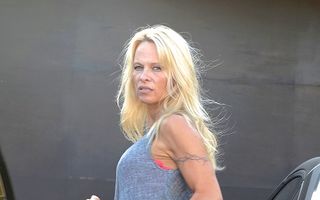 Pamela Anderson, într-o ipostază mai puţin obişnuită