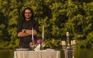 Florin Dumitrescu pregăteşte farfurii rafinate la noul lui restaurant