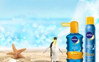 Răcoreşte-te la soare cu noul NIVEA Sun Protect&Refresh Invisible Spray!