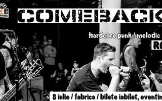 Comeback Kid, trupa canadiană de hardcore, pentru prima dată în România!