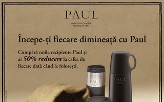 Paul lansează o gamă de recipiente portabile pentru cafea și o ofertă specială pentru iubitorii acestui produs