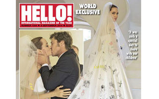 Angelina Jolie şi Brad Pitt, 5 milioane de dolari pentru pozele de nuntă