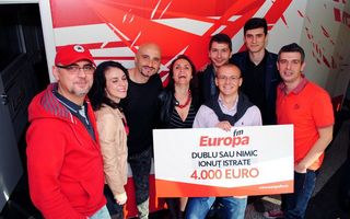Călin Goia a înmânat premiul de 4.000 de euro, câştigat de un bucureştean la Europa FM