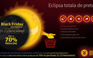 ZorileStore.ro anunță campania „Eclipsa de prețuri“ pentru Black Friday