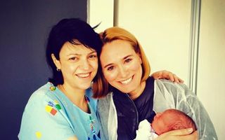 Raluca Arvat, prima poză cu bebeluşul
