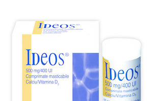IDEOS, comprimate masticabile Calciu și Vitamina D3