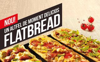 Încearcă un altfel de moment delicios: Flatbread pizza de la Pizza Hut
