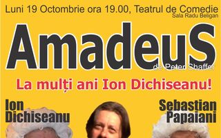 ”Amadeus”, premiera teatrală sub regia lui Toma Enache în care se întâlnesc trei generații de actori!