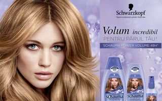Volum incredibil al părului de la rădăcini și până la vârfuri cu noua gamă Schauma Power Volume: 48 de ore de volum pentru părul subţire