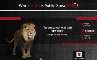 Decide câştigătorul unui show unic în România: “Who`s King in Public SpeaKING?”!
