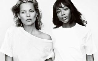 Naomi Campbell şi Kate Moss au pozat pentru o campanie contra cancerului mamar