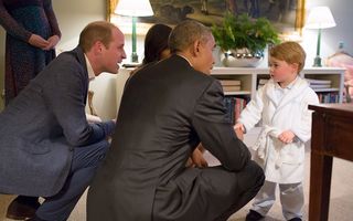 Halatul purtat de prințul George la întâlnirea cu Obama, epuizat din magazine