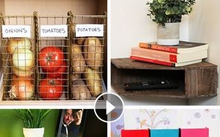 VIDEO - 10 idei geniale ca să-ţi organizezi casa cu ajutorul suporturilor pentru documente