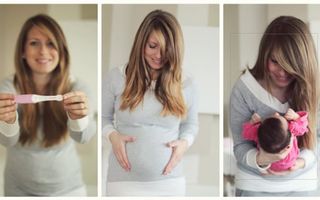 15 imagini emoţionante cu femei înainte şi după ce au devenit mame