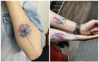 15 modele de tatuaje watercolor care arată spectaculos