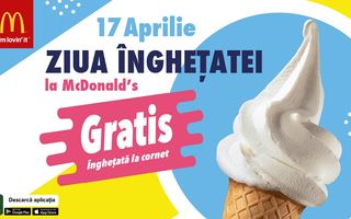 Pe 17 aprilie e Ziua Înghețatei la McDonald’s, cel mai așteptat eveniment al începutului de vară