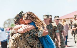 Cel mai frumos moment: Când un soldat se întoarce acasă
