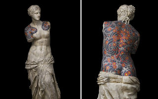 Statui cu tatuaje de interlopi: Venus din Milo are simbolurile mafiei ruse