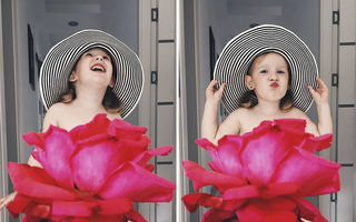 Distracţie de mamă pe Instagram: Îşi „îmbracă“ fetiţa cu flori, fructe şi legume