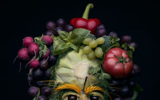 Asta înseamnă să ai imaginaţie! Portrete din legume şi fructe