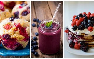 Mic dejun cu fructe de pădure. 5 idei ca să faci cele mai sănătoase combinaţii
