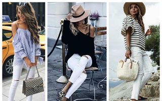 Cum să porţi blugii albi? 20 de outfituri care te pot inspira