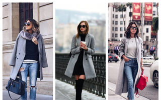 Cum să porţi paltonul gri? 20 de outfituri cool