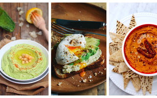8 idei de mic dejun cu hummus
