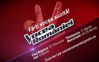 Încep preselecțiile pentru sezonul opt Vocea României!